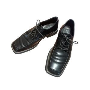 Kenneth Cole Reaction Men’s Black Square Toe Oxford Dress Shoes - Sz 8.5